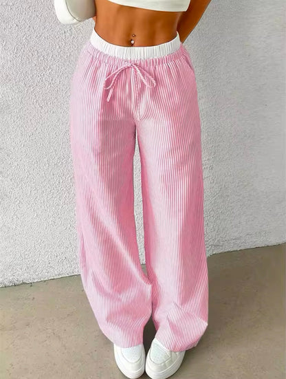 RetroWave Striped Trousers