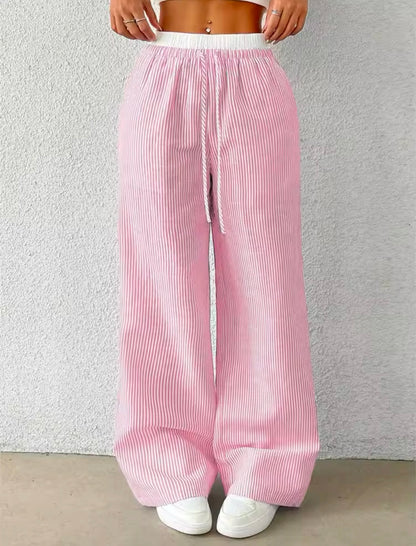 RetroWave Striped Trousers